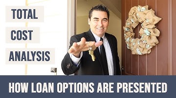 How Loan Options are Presented, the Total Cost Analysis