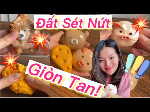 thử làm ĐẤT SÉT NỨT Bóp Giòn Tan🧸🧀🐽 Jane Nguyễn tik tok