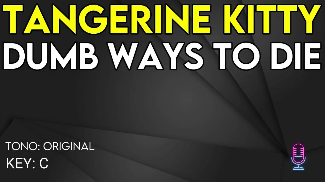 Tangerine Kitty Dumb Ways to Die Karaoke Instrumental YouTube