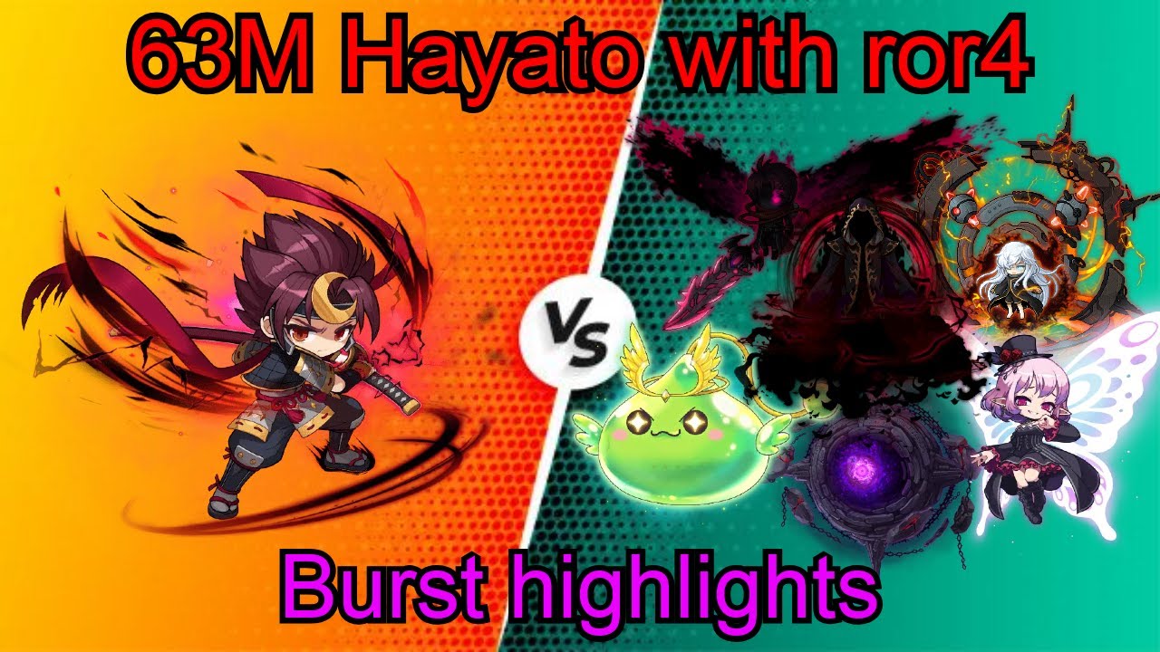 [Maplestory Kronos] 63M Hayato Burst with ror4 Highlights