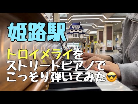 【姫路駅】ストリートピアノをこっそり弾いてみた【トロイメライ】