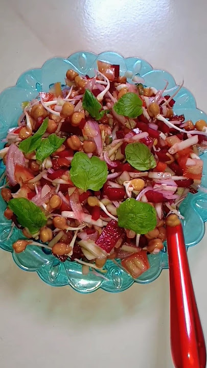 High protein chana chat! #food #subscribe #foodie #youtubeshorts