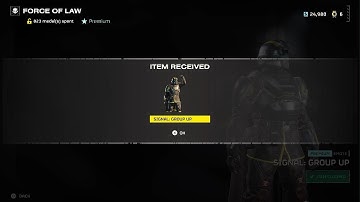 HELLDIVERS 2 Signal Group Up Emote Acquired