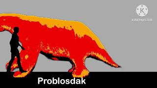 Prehistoric animals animated size comparison of human