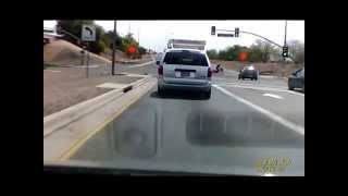 Dash Cam Video of why bikes get hit in Tucson AZ