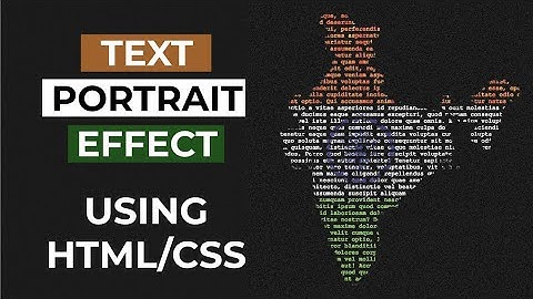 Text Portrait Effect | Independence day |CSS Effect | HTML CSS Tutorials