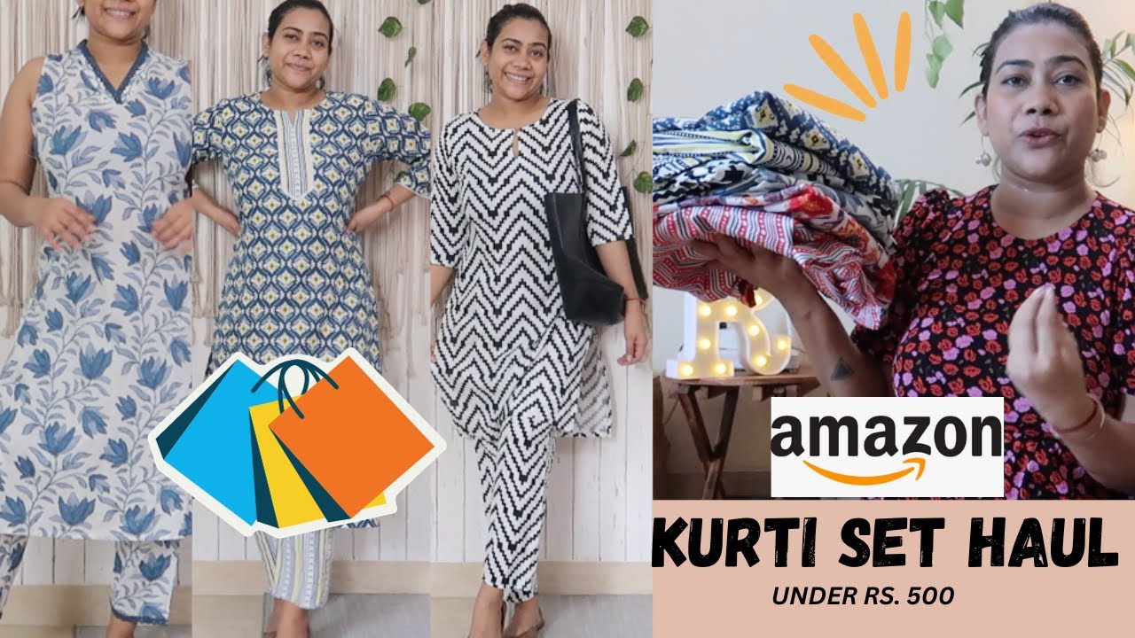 Buy Suvee Denim Washed Embroidery Kurta/Kurti for Women (Large) at Amazon.in