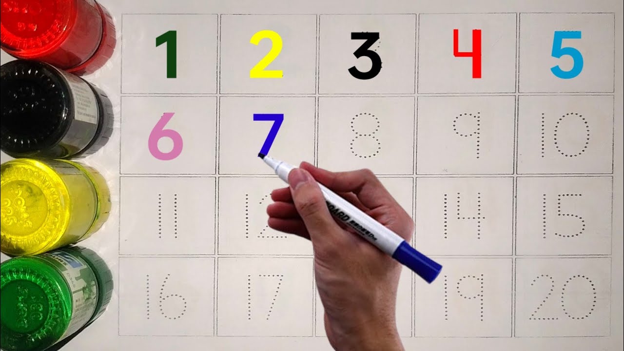 one two three caunting colour, 123 counting number, ek do tin, 1 to 100