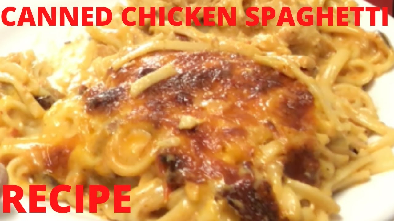 FOOD PANTRY MEAL / HOW TO MAKE PRESSURE CANNED CHICKEN SPAGHETTI RECIPE