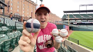 WEIRDEST BASEBALL ever? I found this at Camden Yards!