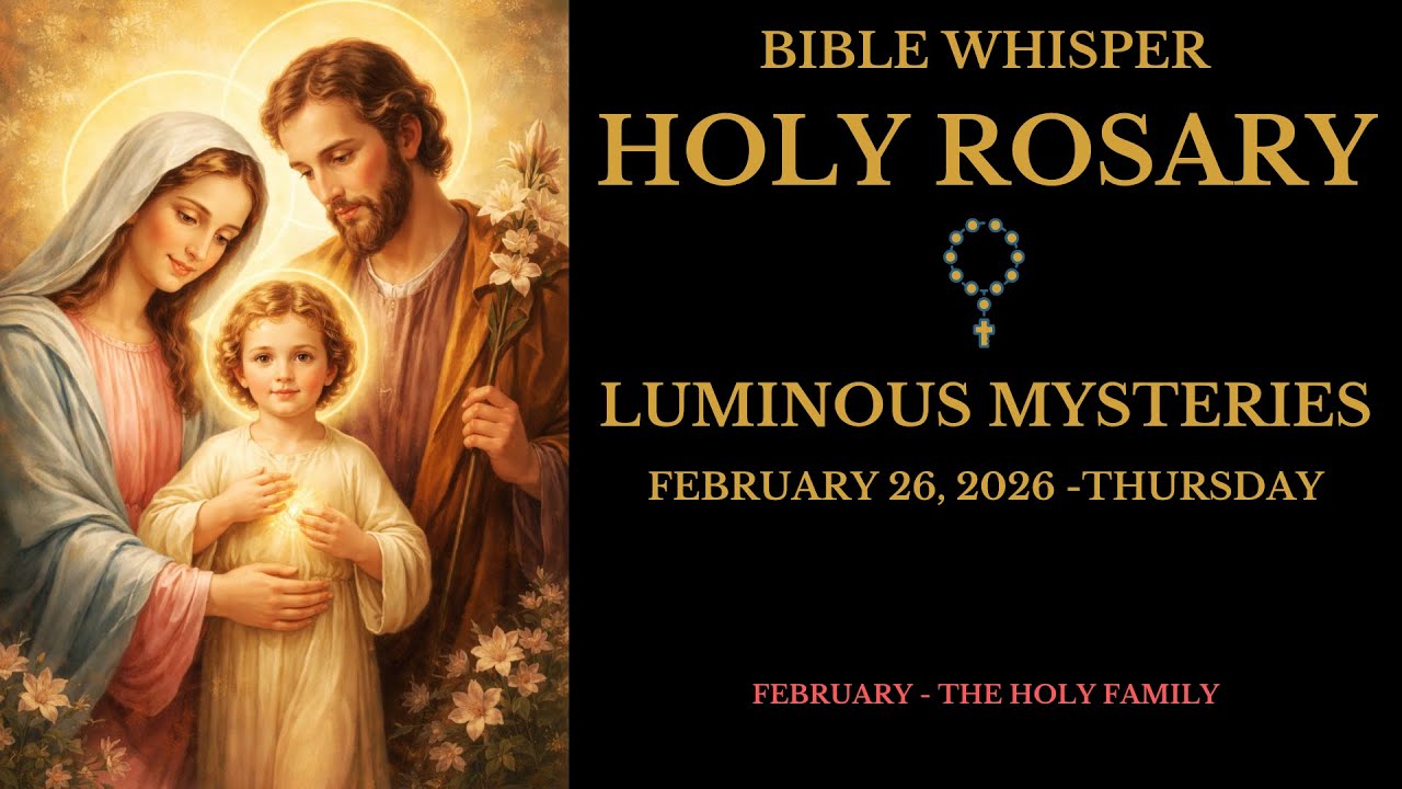 26 февраля 2026 г. - Святой Розарий | Светлые Тайны | Молитва вместе 🙏🏻