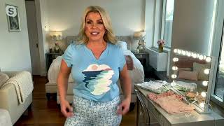 Jockey Soft Essentials Short Sleeve Top and Jogger Lounge Set on QVC screenshot 1
