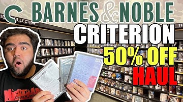 Barnes & Noble 50% off Criterion Sale Haul | JULY 2022