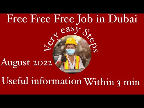 How to get free job in Dubai || work permit || The True Unseen - YouTube