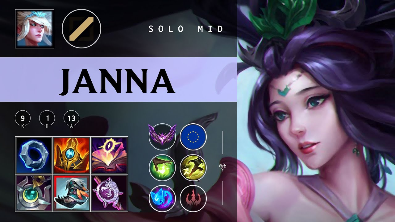 Janna Mid vs Ryze - EUW Master Patch 25.24