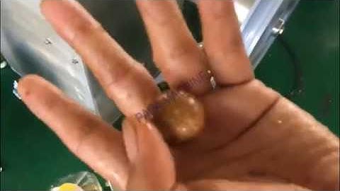 Sticky date ball extruding machine rounding machine testing for UAE customer