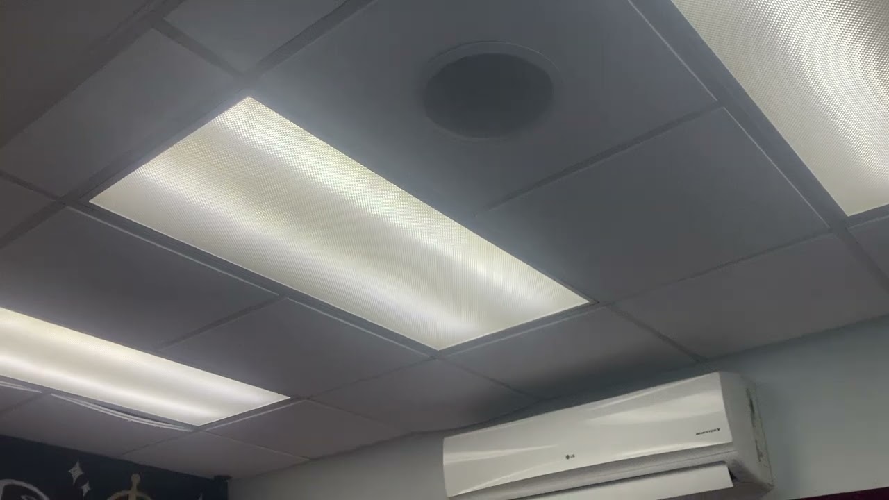 Instant-Start Fluorescent Troffer Lights at Car Wash