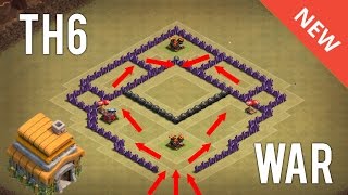 Insane Town Hall 6 Southern Teaser War Base Th6 Coc War 2016