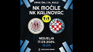 1.ŽNL.KC 2023/24. - 14.kolo - Koprivnica - NK Močile - NK Kalinovac 1:1 17.03.2024. - HD highlights