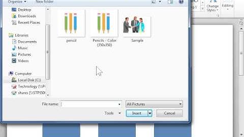 Insert a Picture into a Picture Placeholder - Word 2010