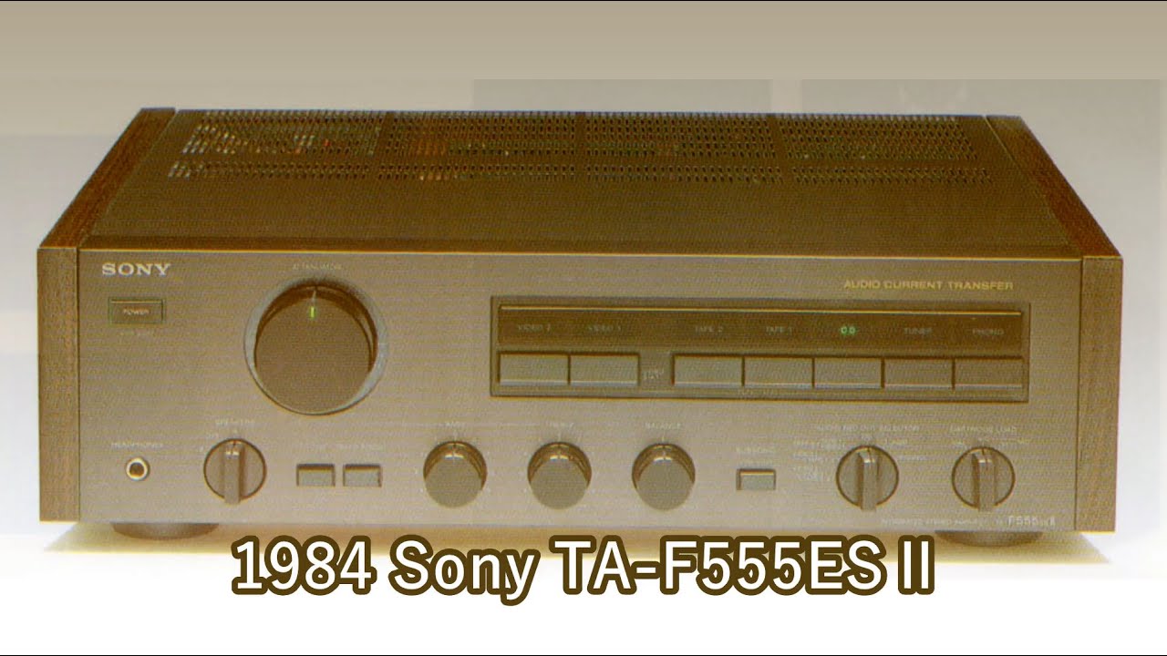1984 Sony TA-F555ESⅡ - YouTube