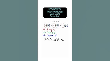 Factoring - Polynomials with common factors (ex 1) #maths #algebra #factoring