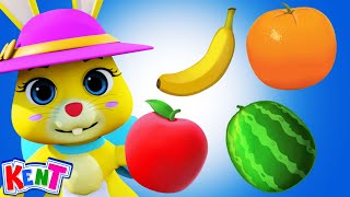 The Fruit Song | Learn Fruits For Kids | Nursery Rhymes \& Kids Songs | Kent The Elephant