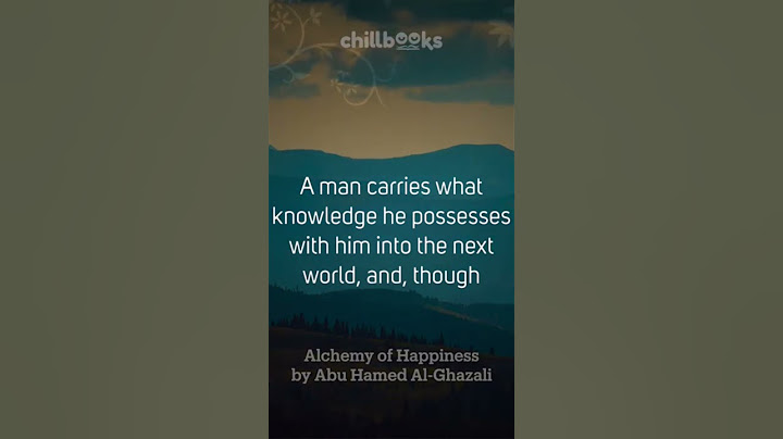 “Good deeds’ effect remain in Man’s character” - The Alchemy of Happiness by Al-Ghazali #shorts