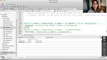 Exemplos de Consultas, em mysql, utilizando o operador UNION