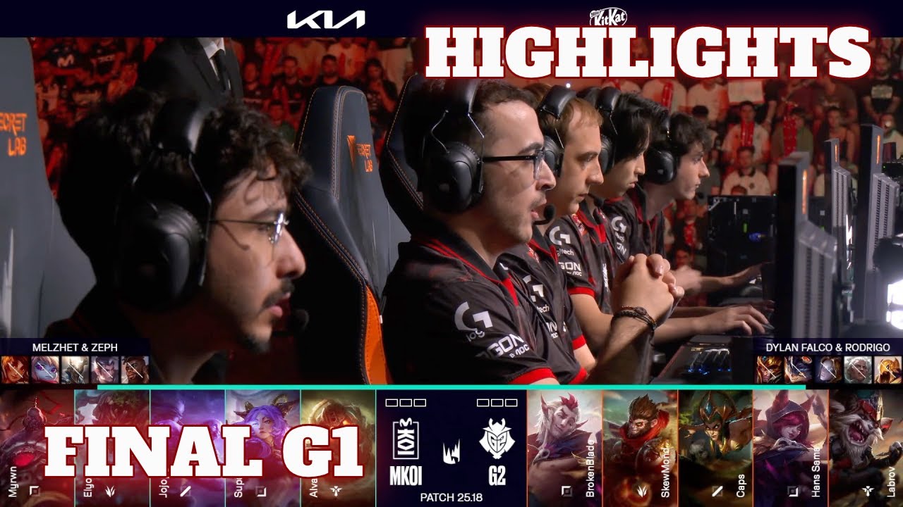 MKOI vs G2 - Game 1 Highlights | Grand Finals LEC Summer 2025 | G2 Esports vs Movistar KOI G1