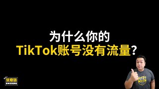 为什么你的TikTok账号没有流量？没废话 markgoh  tiktok赚钱