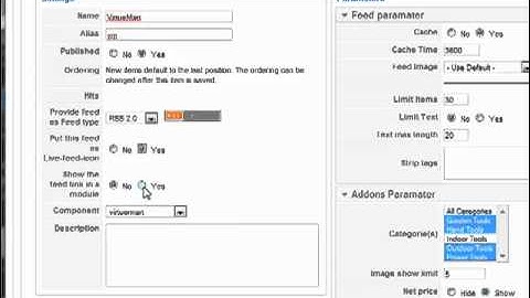 Joomla RSS Syndicate extension
