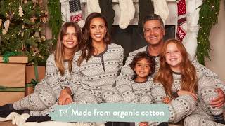 HonestBaby Organic Cotton Holiday Family Jammies Pajamas