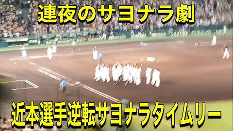 2024.7.9  【連夜の逆転サヨナラ】近本選手値千金逆転サヨナラタイムリーヒットの瞬間