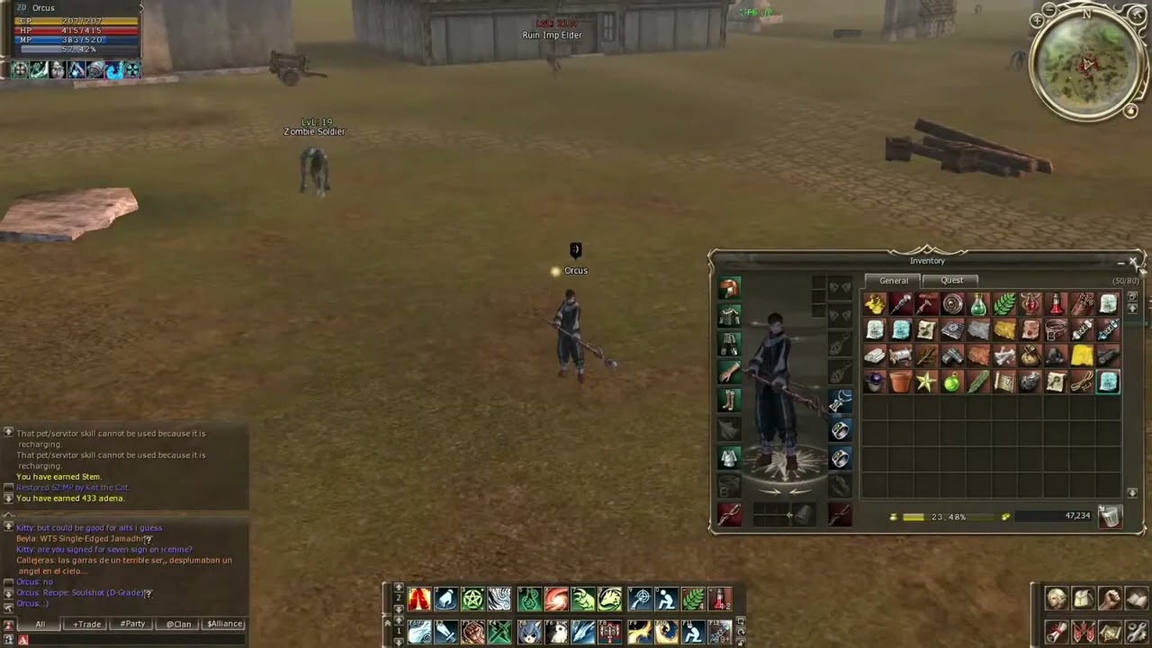 Lineage 2 Interlude Human Mage Farming L2Elmorelab - YouTube