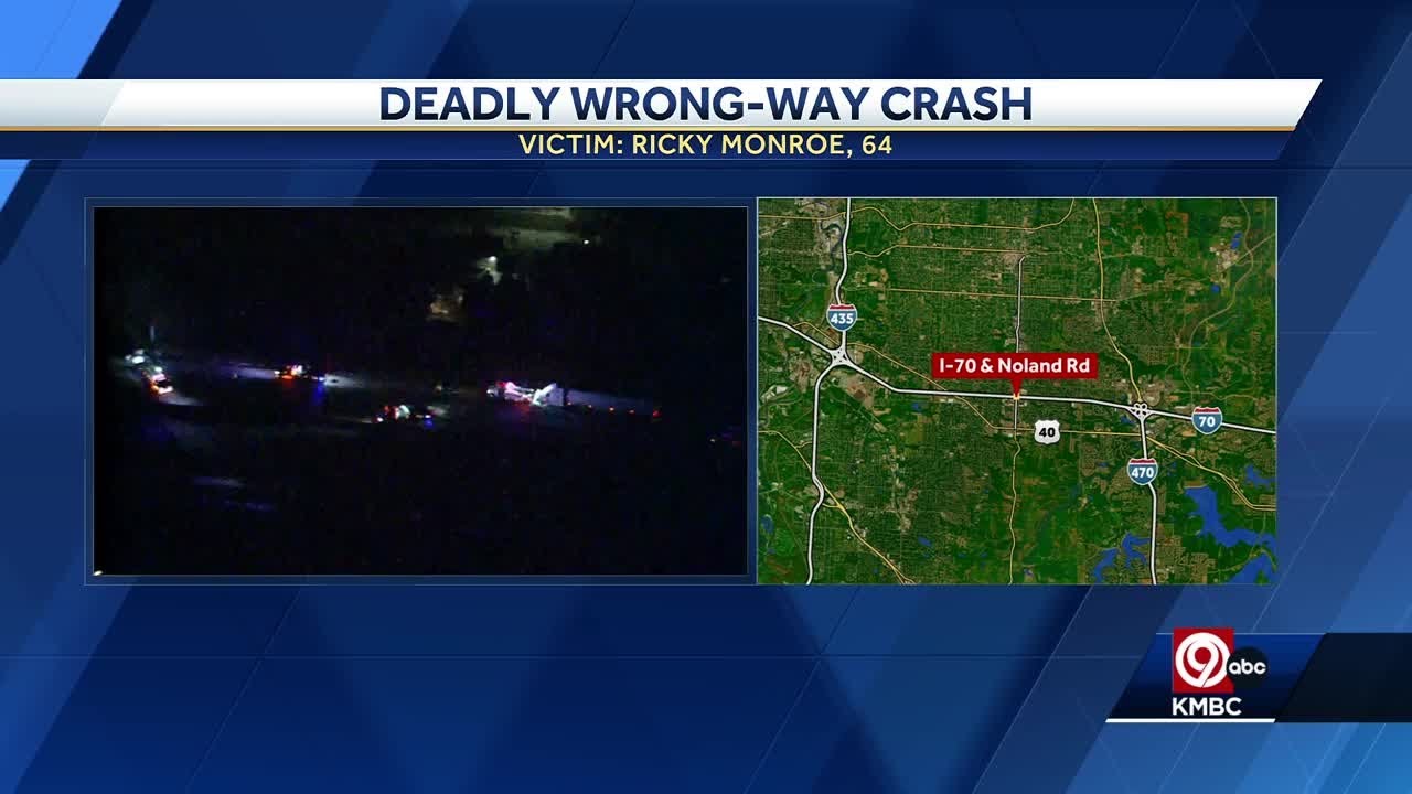 Blue Springs man killed in deadly wrong-way crash on I-70 - YouTube