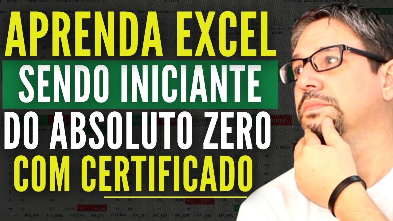 👉 Aprenda Excel para INICIANTES do ZERO com o MELHOR CURSO DE EXCEL COM ...