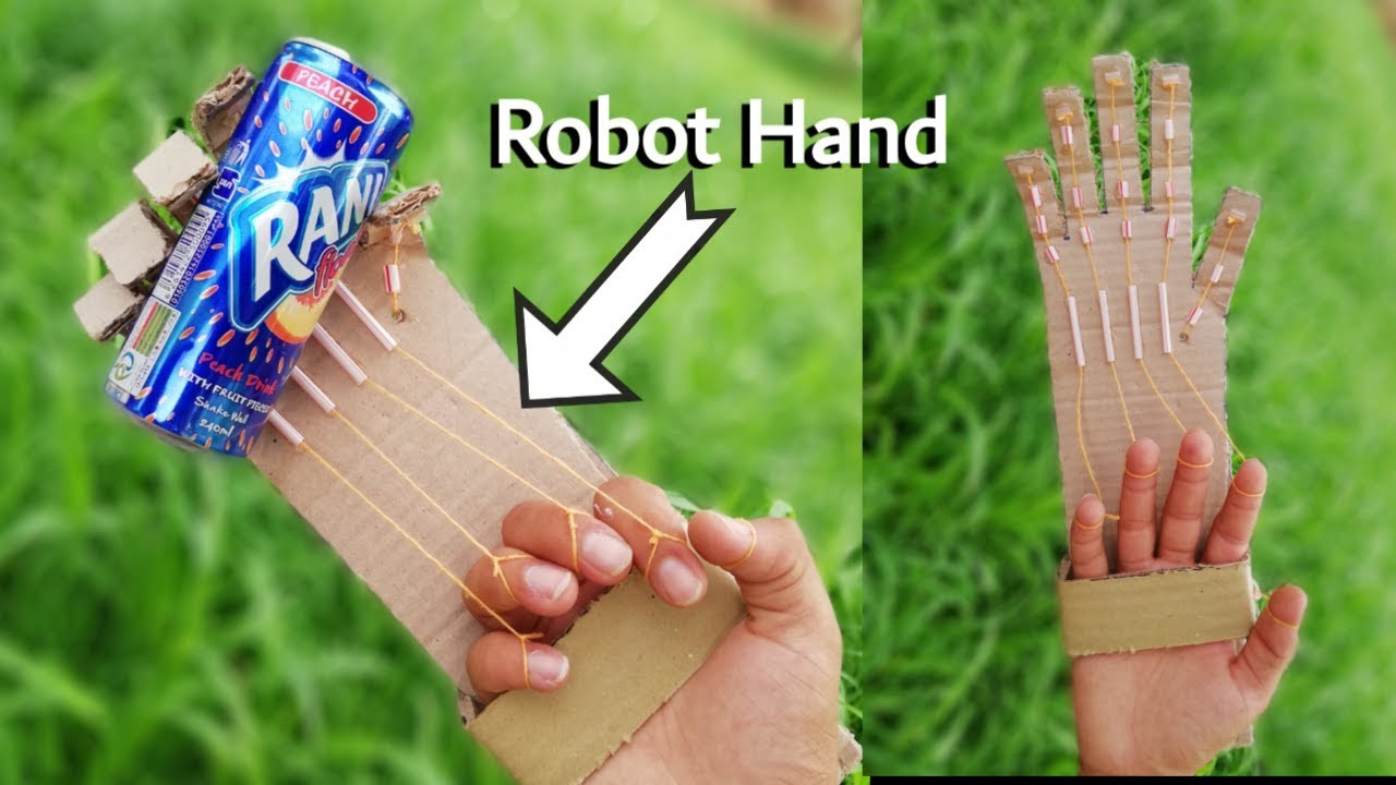 How To Make a Robotic Hand At Home Out Of Cardboard | How to Make ...