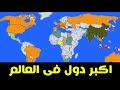 اكبر 30 دولة من حيث المساحة وموقعها الجغرافى على خريطة العالم 