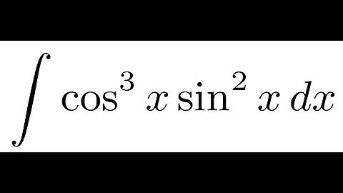 How to Integrate cos³(x) · sin²(x) | Trigonometric Integration Techniques Explained