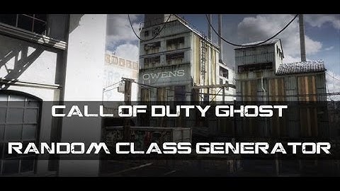 Call of Duty Ghost - Random Class Generator - Episode 1 //ft. GamesWithGamerss