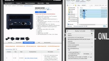 Gigabyte PRIX Pro GB-BXi7-4770R, Create a Bootable DOS USB Drive for Update BIOS F4 or above