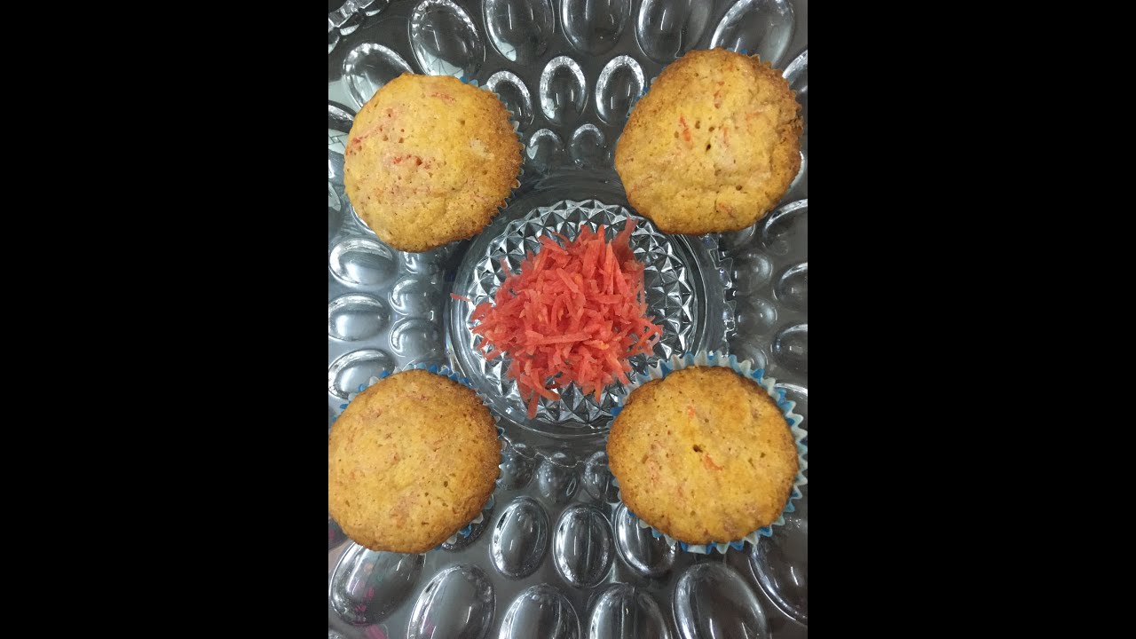 Eggless Carrot Muffins