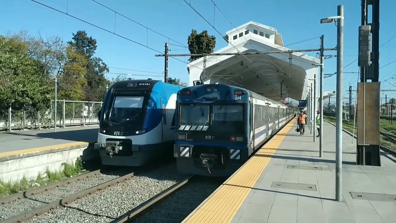 Tarde de trenes en la estación rancagua