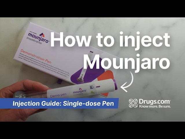 how to inject tirzepatide 2.5 mg How to use Mounjaro (tirzepatide) - Injection Demonstration
