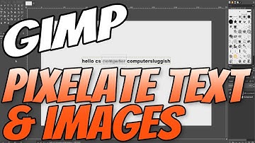 How To Pixelate Text Or An Image In Gimp 2.10 Tutorial | Gimp Basics For Beginners