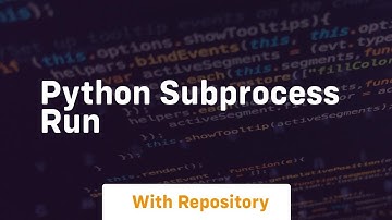 python subprocess run