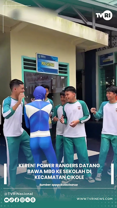 Download lagu Keren! Power Rangers Datang Bawa MBG ke Sekolah di Kecamatan Cikole #PowerRangers #RangerBiru #MBG