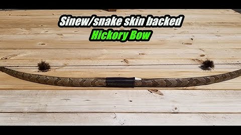 Sinew backed Hickory Bow build.....