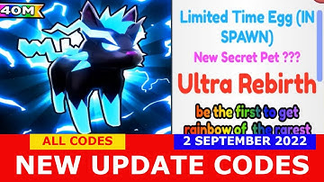 NEW UPDATE CODES [40M] ALL CODES! Tapping Simulator ROBLOX | September 2, 2022